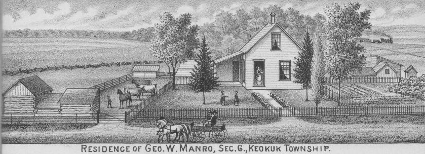 picture of residence of George W. Manro