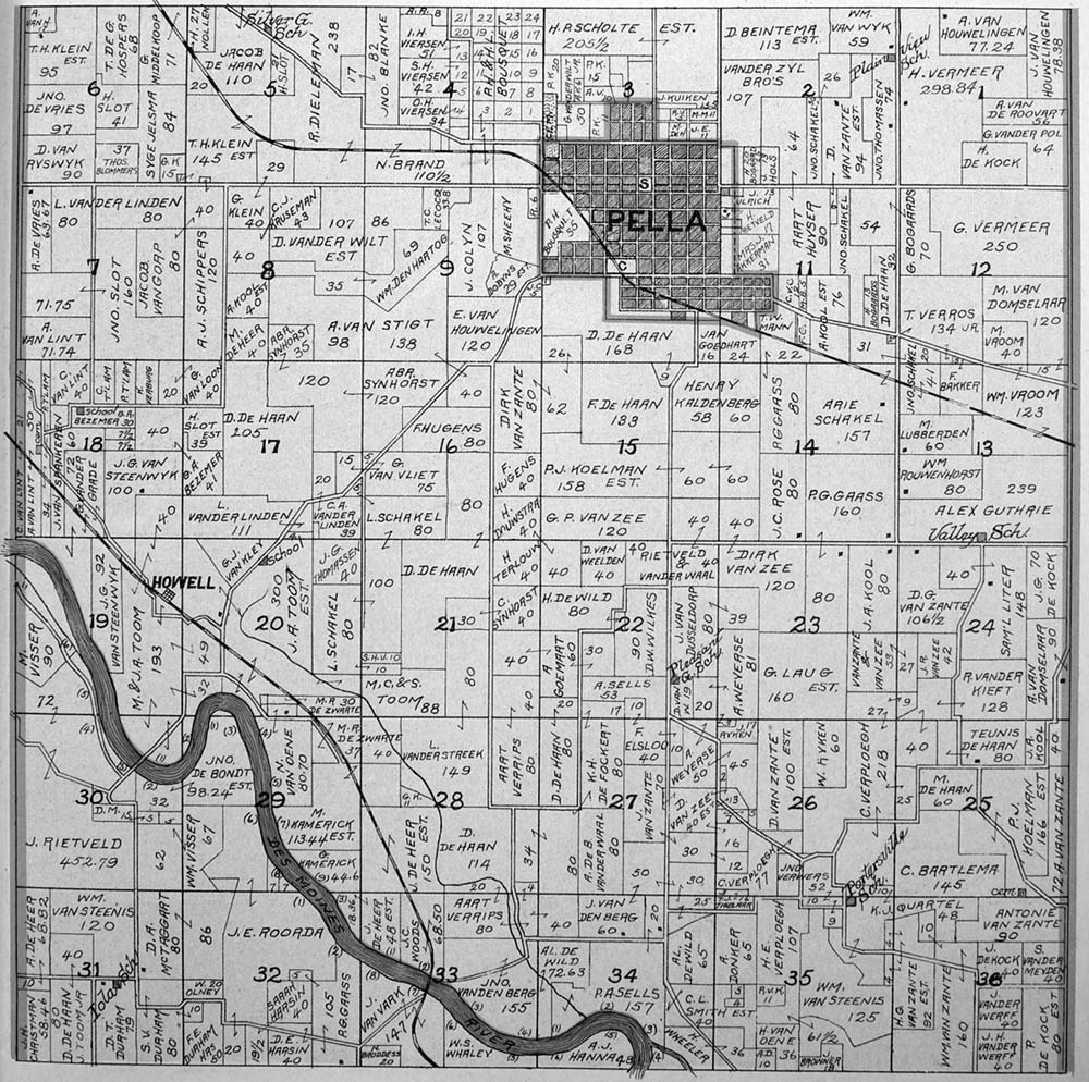 marion county iowa township map Part Of Lake Prairie And Part Of Clay Township Plat Map Of Marion marion county iowa township map